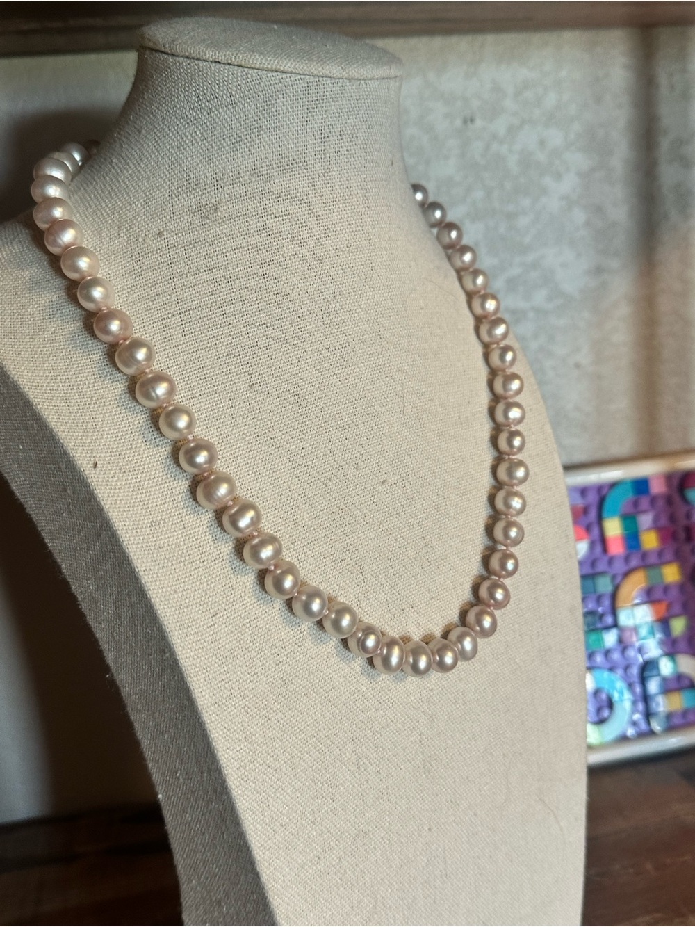 Classic Authentic Freshwater Pearl Necklace - Pink Pearl